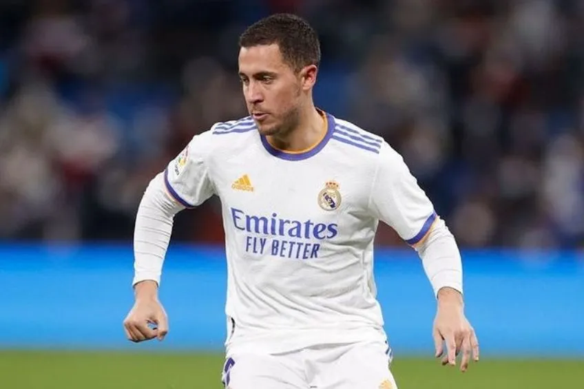 Eden Hazard durante un partido del Real Madrid