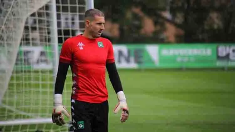 Van Damme, en un entrenamiento con el Cercle Brugge