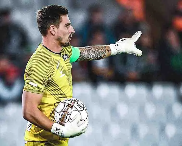 Van Damme, en un partido de la liga belga