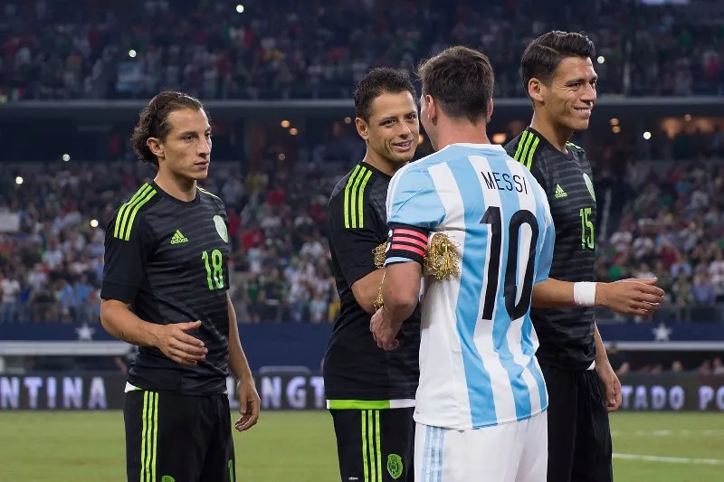 IMAGO7 Lionel Messi previo al partido ante México