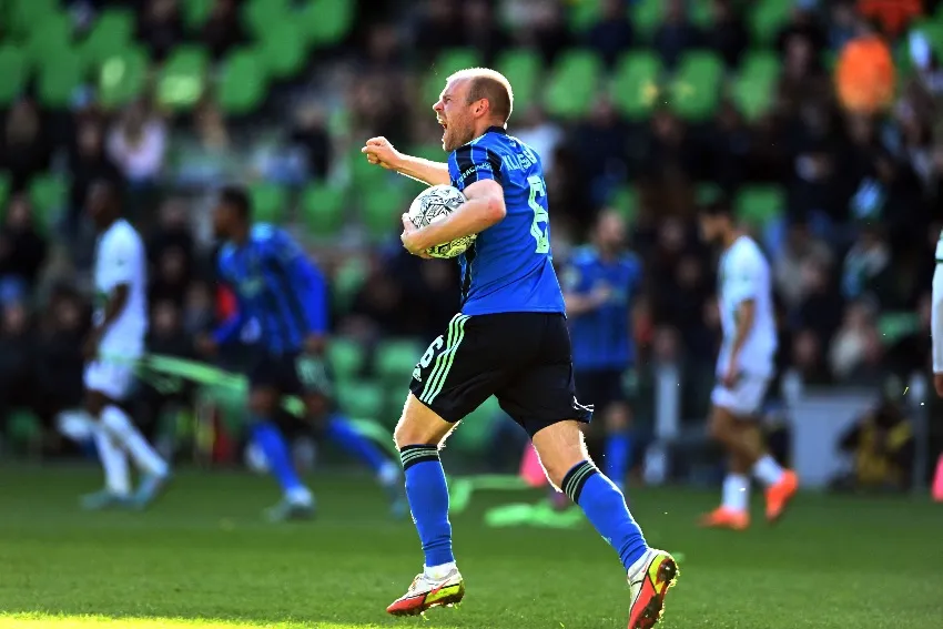 Ajax celebrando su victoria ante Groningen