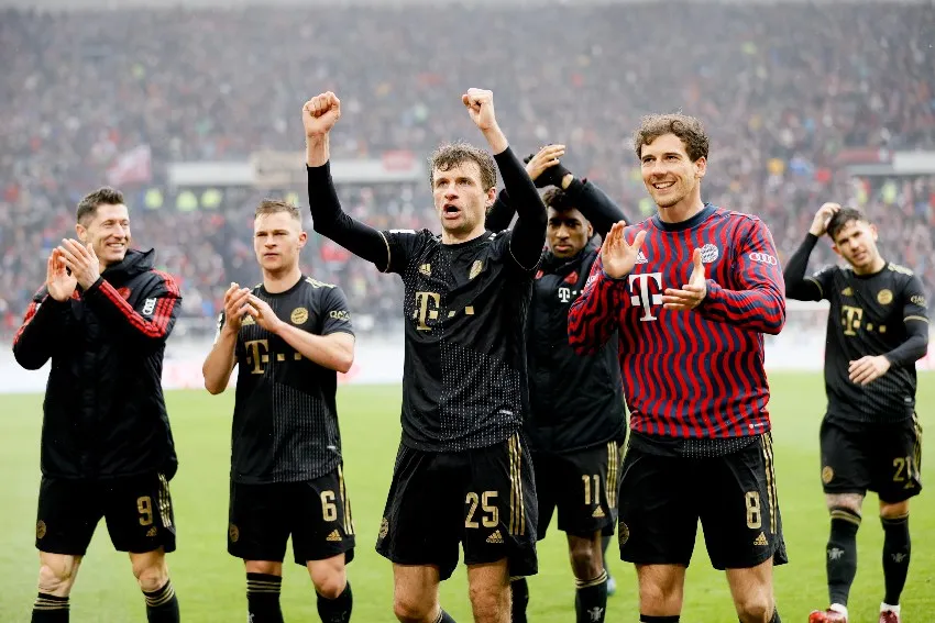 Bayern celebrando su victoria