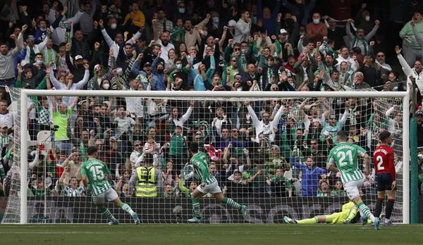 Gol del Real Betis vs Osasuna