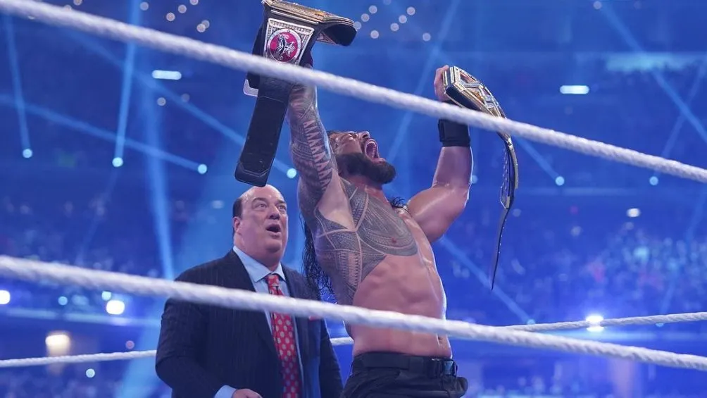 WWE Reigns celebró el triunfo de manera efusiva
