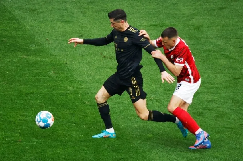Lewandowski durante un partido del Bayern Munich