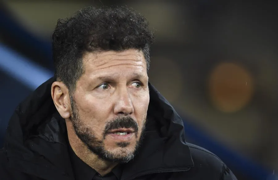 Simeone en derrota vs Manchester City
