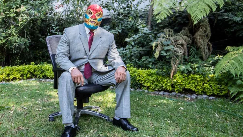Canek durante una sesión fotográfica
