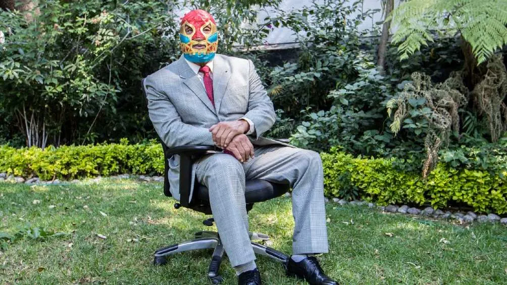 Canek durante una sesión fotográfica