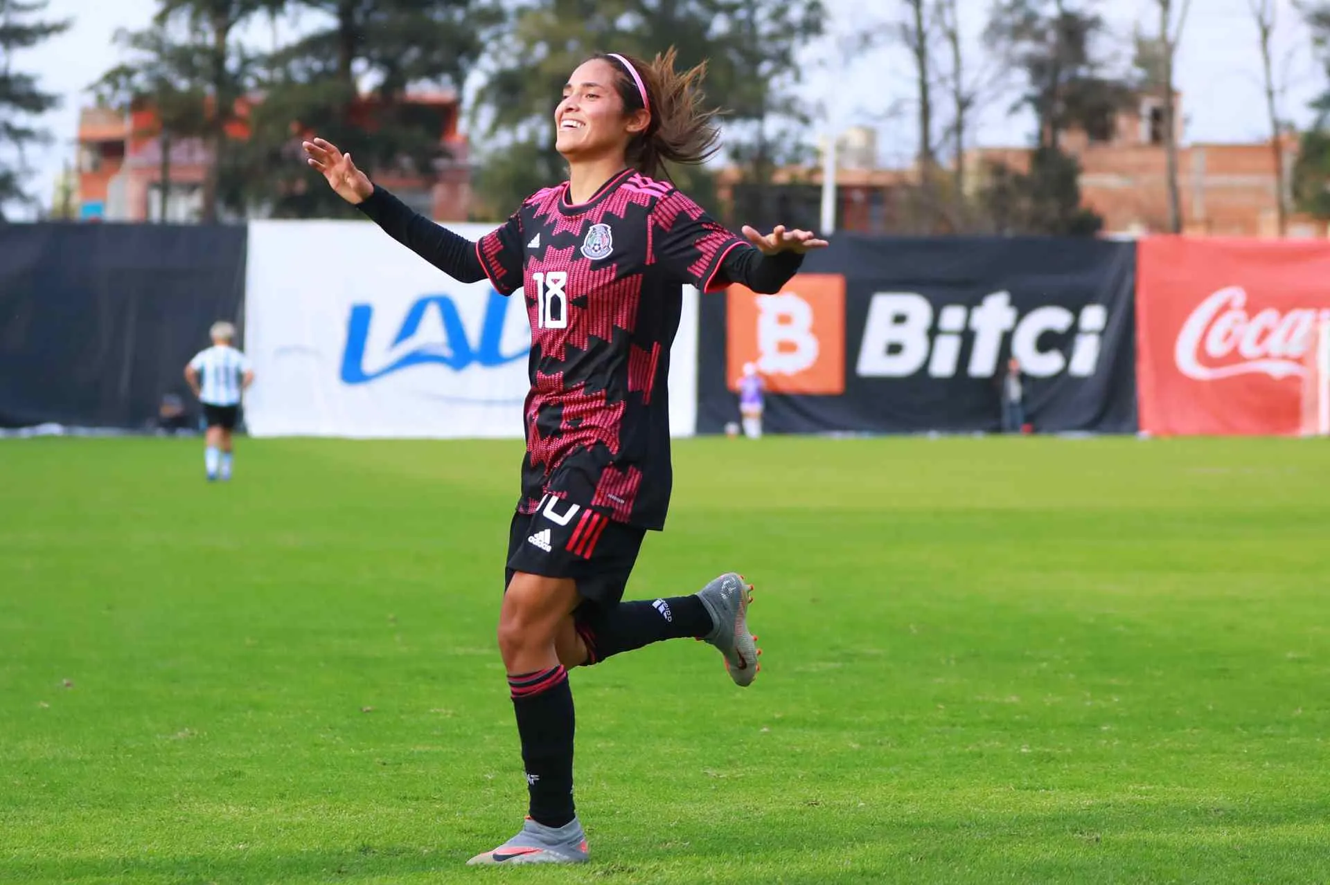 IMAGO7 Joseline Montoya festejando gol con la Selección Mexicana Femenil