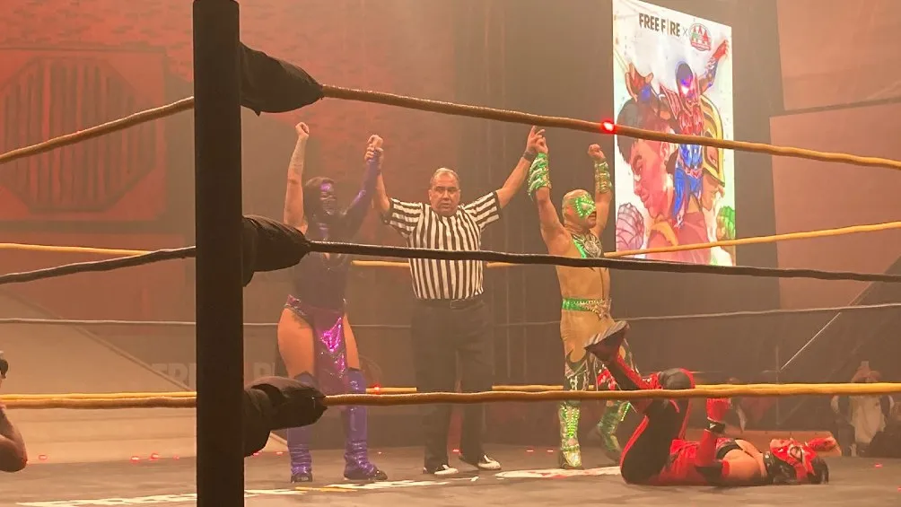 Lady Shani y Aerostar vencieron a la Reina del Ring y Tigre Dorado