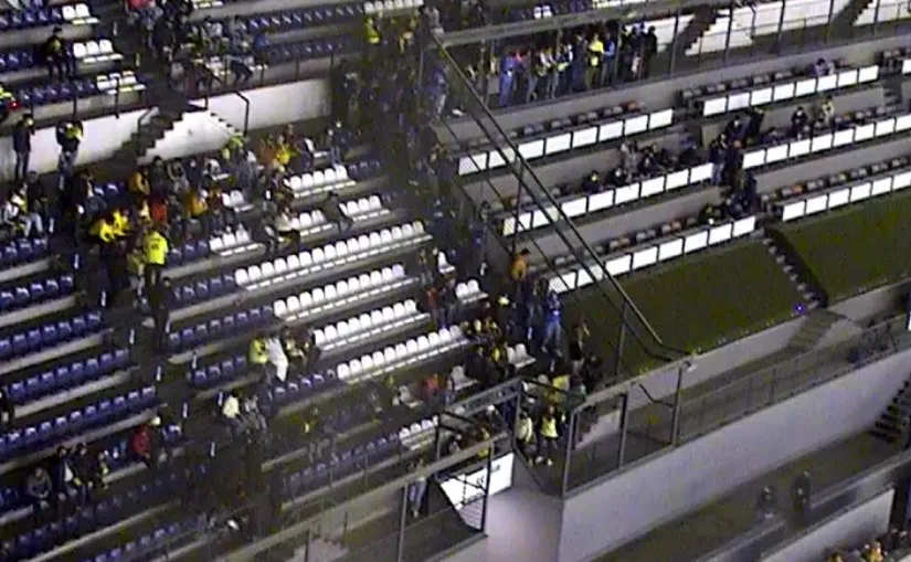 Cámara de seguridad del Estadio Azteca