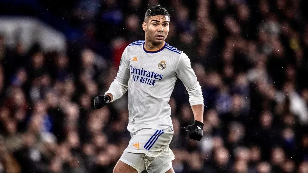 Casemiro jugando partido de Champions con el Real Madrid