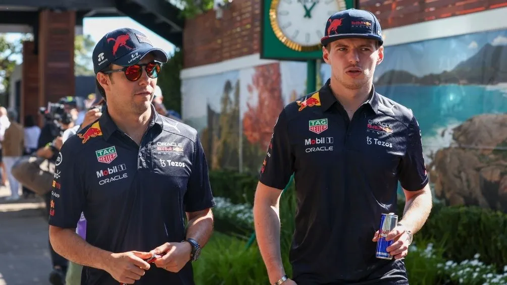 Checo Pérez y Verstappen