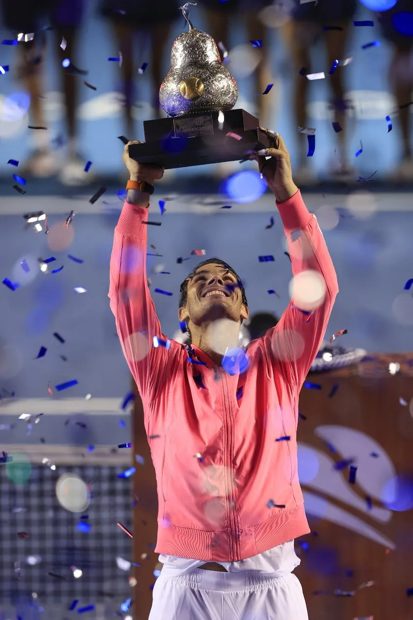 Rafa Nadal tras ganar un ATP