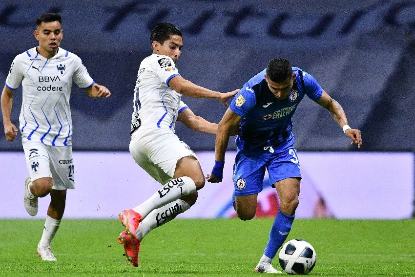 Erick Aguirre en un partido con Rayados