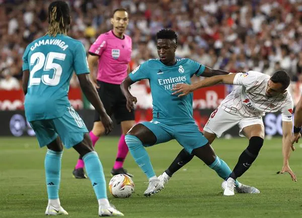 Vinicius en el Sevilla vs Real Madrid