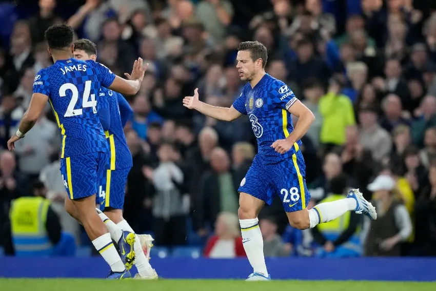 Azpilicueta tras el gol del Chelsea