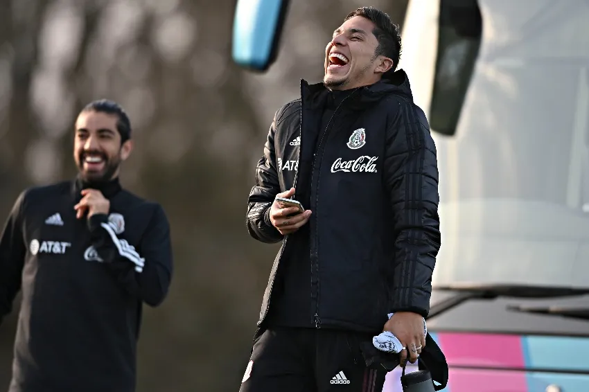 Titán Salcedo en un entrenamiento con la Selección Mexicana