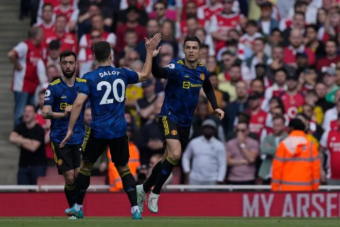 Cristiano Ronaldo celebra un gol con Man Utd