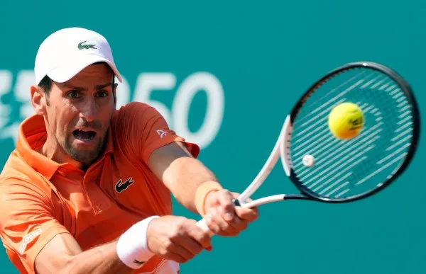 Novak Djokovic en acción