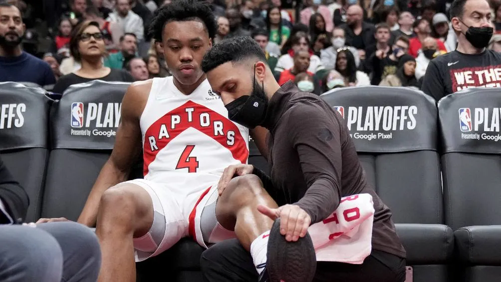 Desafortunadamente, en un momento del partido salió lesionado