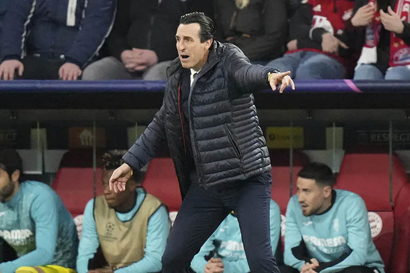 Unai Emery durante un duelo del Villarreal