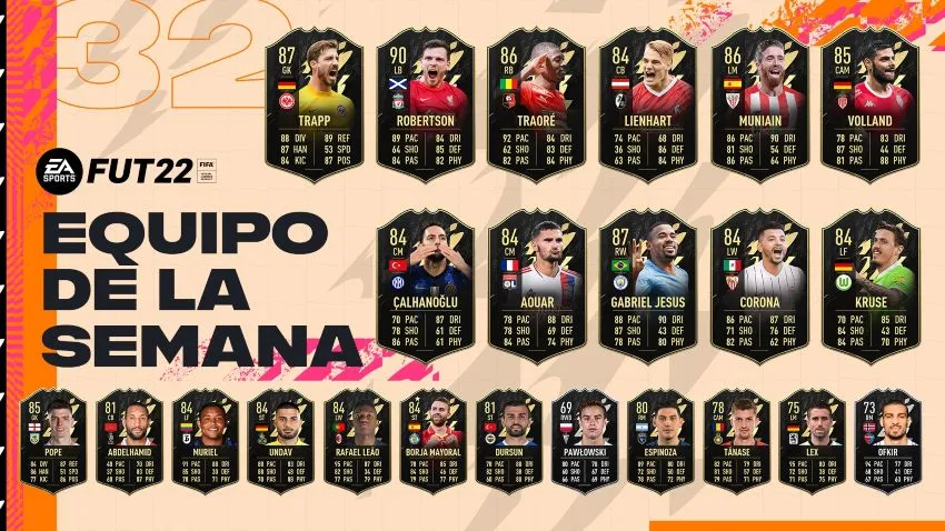 Equipo de la Semana 32 de FIFA 22