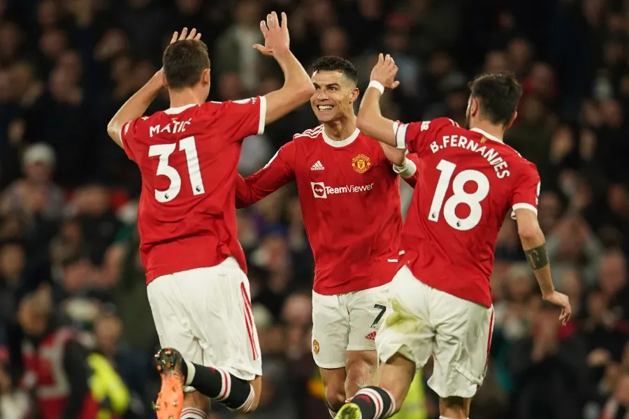 Cristiano Ronaldo en acción con Manchester United