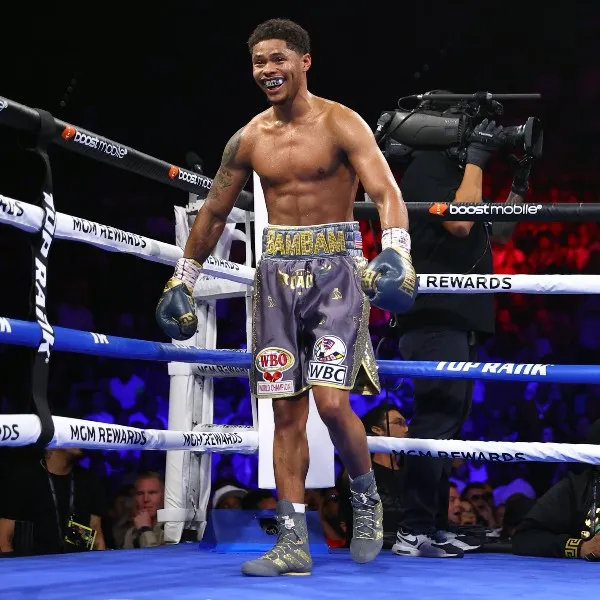 Shakur Stevenson en el ring