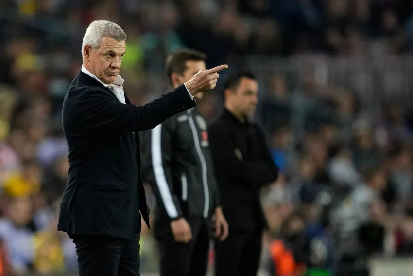 Javier Aguirre en el juego entre Mallorca y Barcelona