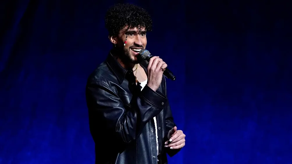 Bad Bunny durante la presentación de 'El Muerto' en CinemaCon