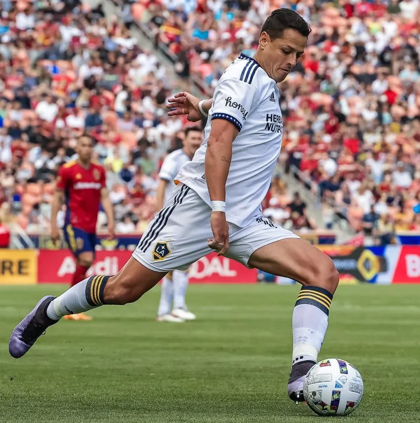 INSTAGRAM: @ch14_ Chicharito en un partido con LA Galaxy