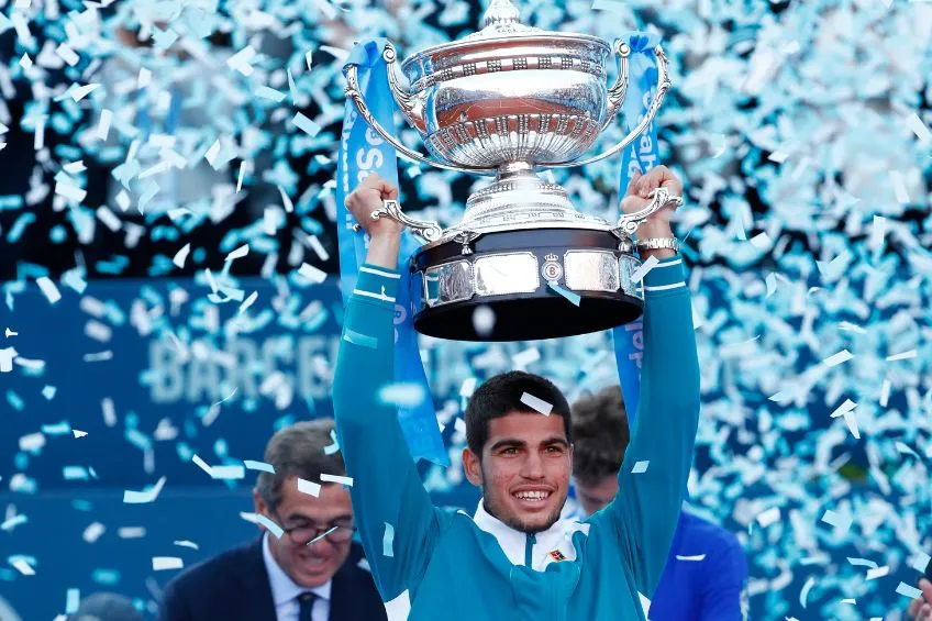 Carlos Alcaraz tras ganar el torneo Conde de Godó