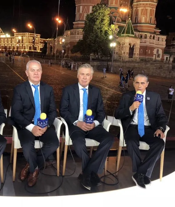 Javier Aguirre, Carlo Ancelotti y Eduardo Trelles