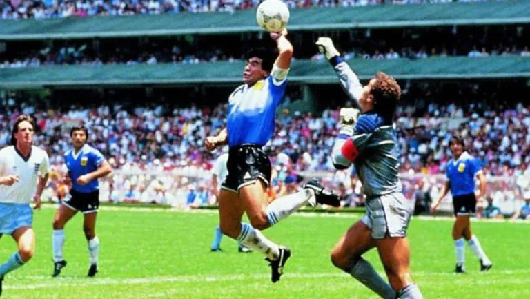 Maradona durante Mundial México 86