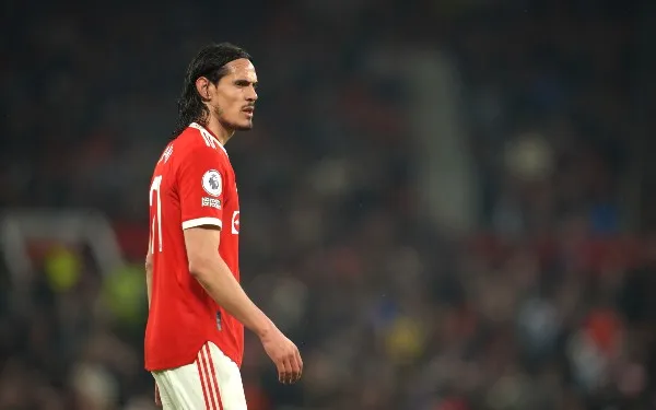 Edinson Cavani con el Manchester United
