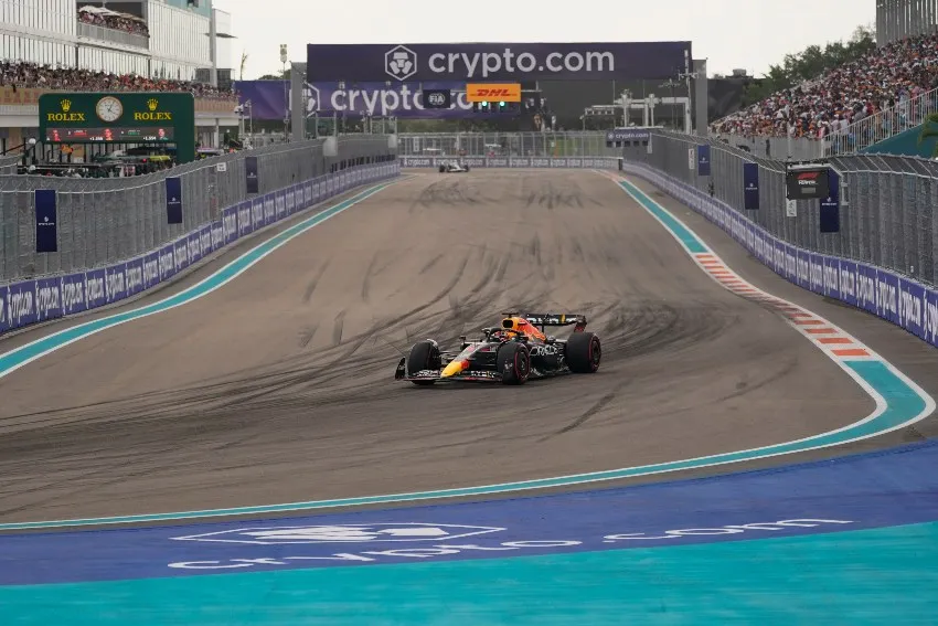 Checo en la clasificación del GP de Miami