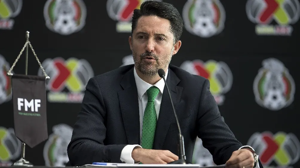 MEXSPORT Yon de Luisa durante conferencia de prensa con la FMF