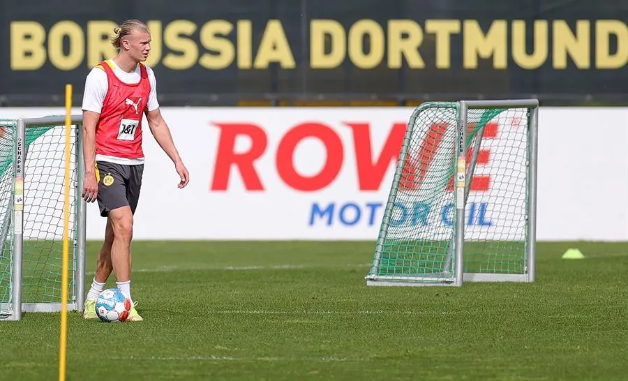EFE Erling Haaland durante un entrenamiento