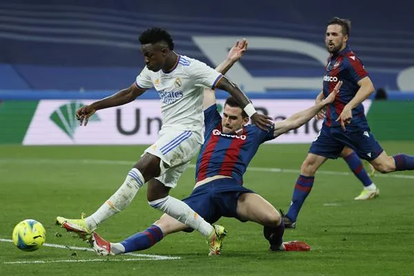 EFE Vinícius durante partido frente al Levante