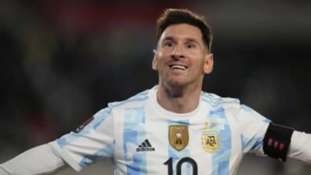 AP Messi jugando con la Selección de Argentina