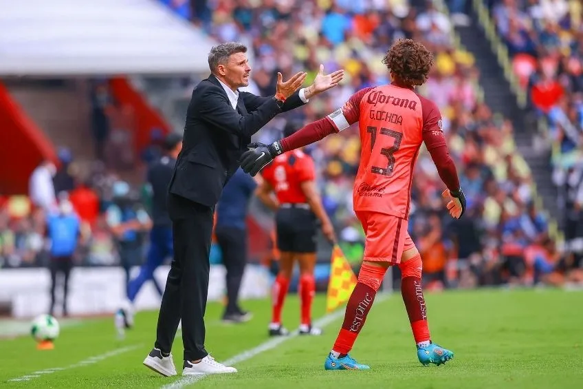 Fernando Ortiz durante un partido del América