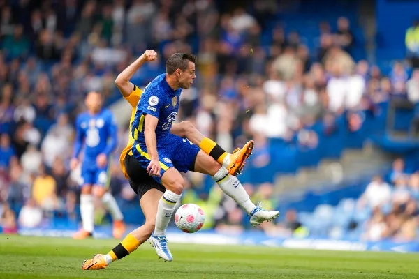 Azpilicueta, durante el partido de futbol de la Premier League
