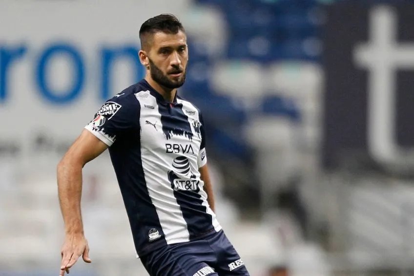 Nico Sánchez durante un partido de Rayados