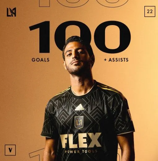 Carlos Vela, reconocido tras sus 100 goles en la MLS