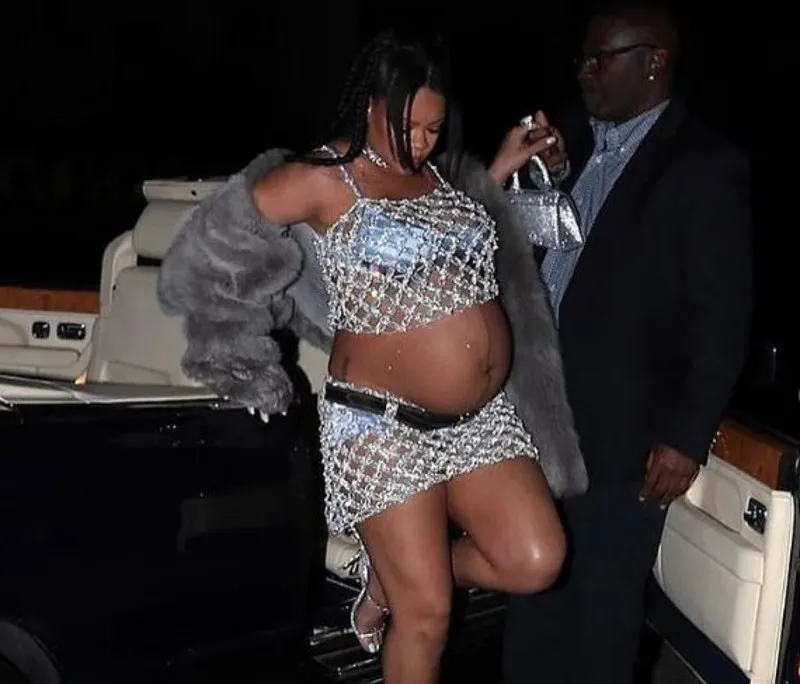 La cantante durante su embarazo