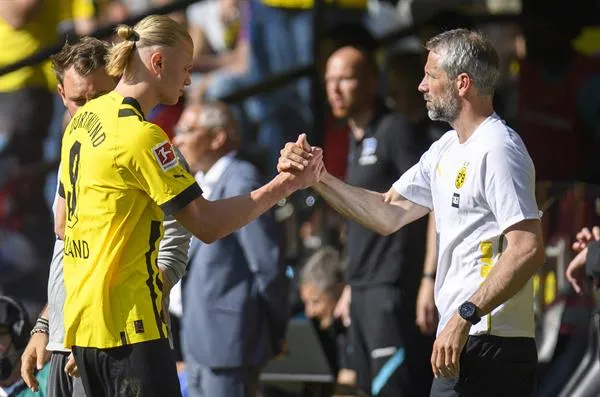 EFE Erling Haaland en su último partido con el BVB