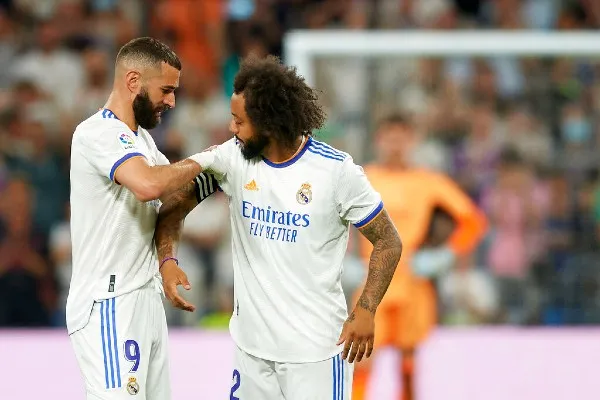Benzema y Vieira con el Real Madrid