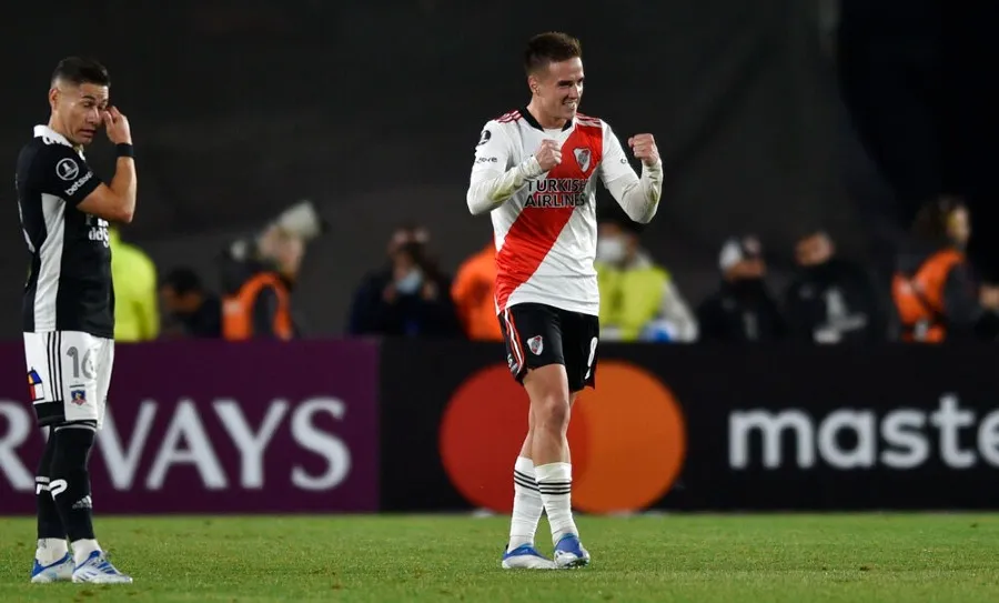 Agustín Palavecino festeja su anotación