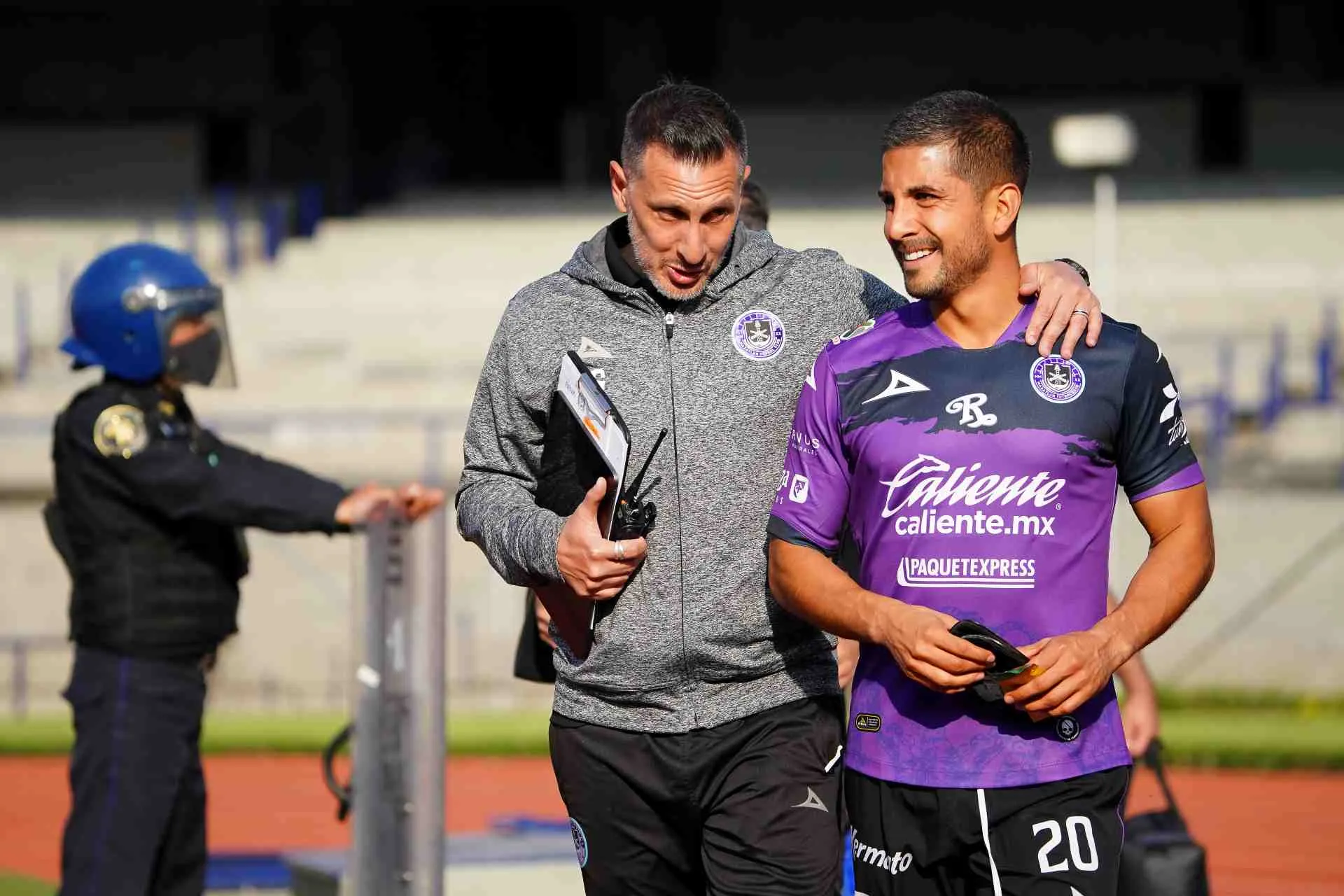 Christian Gimenez auxiliar tecnico y Jorge Zárate